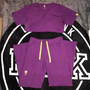 Purple Wink Scrubs